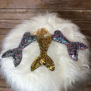 Mermaid Tail Glitter Keychain